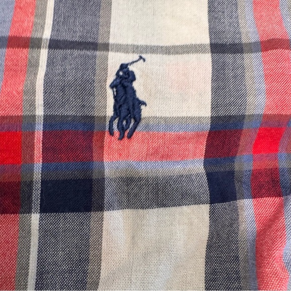 Ralph Lauren Boys Short Sleeve Plaid Shirt 100% Cotton Size 4 NWT - Picture 7 of 9